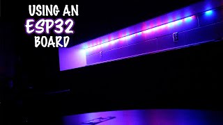 Installing LEDs with an ESP32 board [upl. by Cinemod]