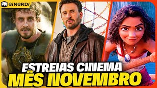 GRANDES ESTREIAS DO MES MELHORES FILMES NO CINEMA EM NOVEMBRO DE 2024 [upl. by Kristy]