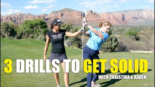 MORE PARS GOLF TIP 3 DRILLS FOR SOLID BALL STRIKING [upl. by Irac]