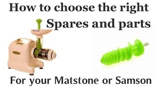 How to buy parts for your Matstone or Samson 6 in 1 Juicer [upl. by Savart562]