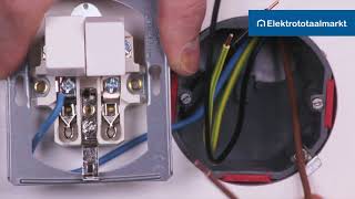 Merten combinatie schakelaarWCD in een serieschakeling aansluiten  Elektrototaalmarktnl [upl. by Minda]