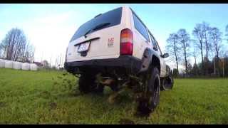 Jeep XJ Magnaflow Exhaust Sound test [upl. by Ellerud]