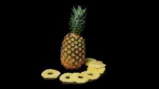 FOODLOGISTIK  pineapple slicing 5 mm slices [upl. by Reinar187]