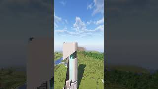 200 Block tall Sci Fi Tower  Minecraft Building Timelapse [upl. by Aznerol]