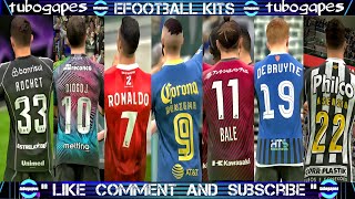 New Back Number Best Kits Cool Name amp Number Font eFootball 2024🔥 [upl. by Goodkin]