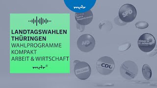 Arbeit amp Wirtschaft – Was Thüringens Parteien planen  Podcast Wahlprogramme kompakt  MDR [upl. by Anits]