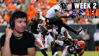 Lamar Jackson Was Going Off NO WAYRavens vs Bengals Week 2 NFL Highlights Reaction [upl. by Kolnick]