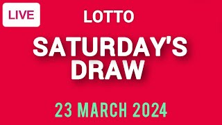 The National Lottery Lotto draw results from Saturday 23 March 2024  National Lottery [upl. by Ahsoyem277]