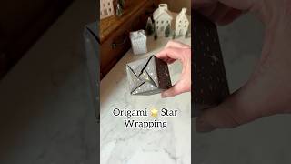 Stunning wrapping technique to try this holiday season wrapping giftideas origami holidayseason [upl. by Llerut]