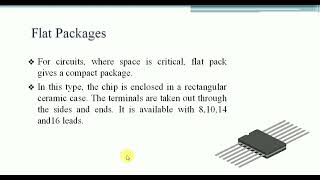 IC Packages  Temperature ranges of ICs  Manufactures Designation of ICs  uLearn EduOnline [upl. by Cowles]