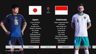 Jepang VS Indonesia Football Life 25 [upl. by Refinnaej825]