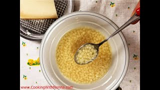 Stelline Pastina with Parmigiano  Rossellas Cooking with Nonna [upl. by Edea]