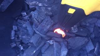 Heat gun  fastest way to get charcoal ready [upl. by Dekeles]