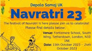 Depala Samaj UKs  Navratri Day 3  171023 [upl. by Hashum865]