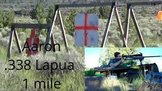 1 mile  65 Creedmoor vs 338 Lapua  Sub MOA group  Long range shooting  ELR LRS [upl. by Ahsyekal]