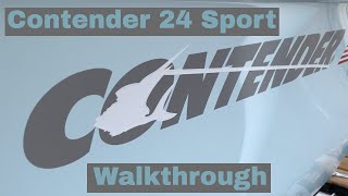 Contender 24 Sport Walkthrough  St Petersburg Boat Show [upl. by Novyart787]