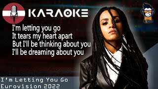 Aminata  Im Letting You Go  KARAOKE  Instrumental Eurovision 2022  Supernova  Latvia [upl. by Mira375]