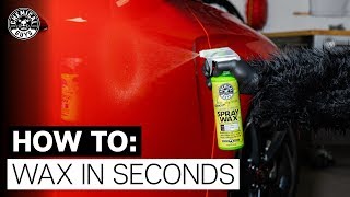 How To Wax Your Car In Seconds  Chemical Guys Almost Blazin Banana Spray Wax [upl. by Zurek614]