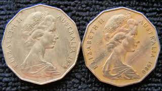 How to Identify Australian 50c Double Bar coins 1966 1979 1980 1983 1993 1996 1997 2004 [upl. by Alard]