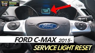 Ford C MAX 2015 Service Light Reset [upl. by Giesser]