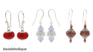 How to Make Earrings Using European Style Large Hole Beads [upl. by Thagard273]