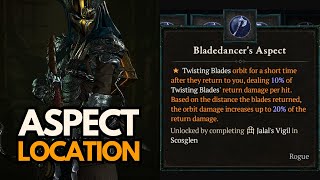 HOW TO GET THE BLADEDANCERS ASPECT FOR YOUR TWISTING BLADES ROGUE BUILD IN DIABLO 4 [upl. by Marven]