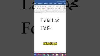 Buat Tulisan Muhaammad Di Microsoft Word muhammad word msword [upl. by Ai]