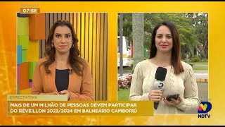 Mais de um milhão de pessoas devem participar do réveillon 20232024 em Balneário Camboriú [upl. by Enelav353]