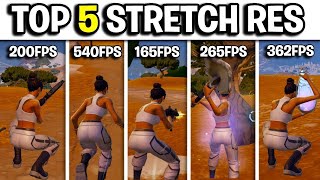 The Top 5 BEST Stretched Resolutions In Fortnite  Huge FPS Boost [upl. by Mudenihc]