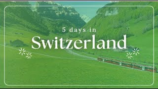 We Travel Series  Switzerland Travel Tips 5 days in Switzerland [upl. by Beghtol]