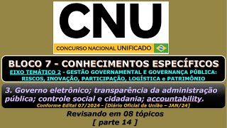 Governo eletrônico  CNU  Bloco 7  Eixo Temático 2 [upl. by Curren]