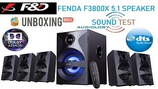 FampD F3800X Bluetooth 51 Speaker  Unboxing  Sound Test  Depth Review [upl. by Roswald]