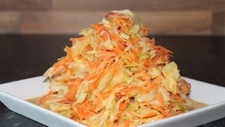 Weisskohl Karotten Salat  Simple amp Easy American Coleslaw Recipe  ENG SUBS [upl. by Nylauqcaj]