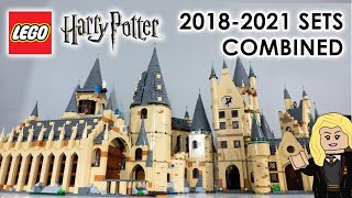 LEGO Harry Potter Hogwarts Castles Combined 20182021 Sets [upl. by Annamaria255]