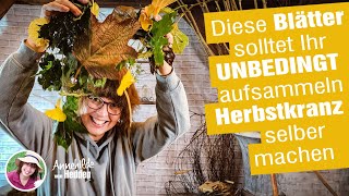 Ist das Herbstdeko oder schon Advent Ideen für Winter Dekokränze aus Laub Einfach selber machen [upl. by Bish]