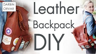 Making a Leather Backpack  Fjällräven Style [upl. by Marbut]