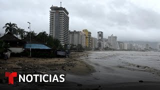 Acapulco vuelve a sufrir la furia de la naturaleza a menos de un año de Otis  Noticias Telemundo [upl. by Lillis]