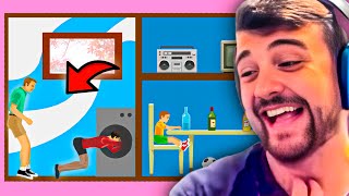 EL MEJOR NIVEL DE HAPPY WHEELS LLORO DE LA RISA [upl. by Ashla]