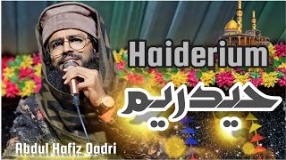 HAIDERIUM  Haidariyam  Abdul Hafiz Qadri Udaipur haidarmaula molaali manqabat [upl. by Costello]