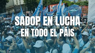 Así marchó SADOP este 24E en todo el país [upl. by Ecniuq]