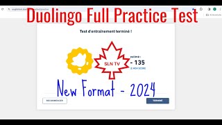 Duolingo Full Practice Test 2024 SLN TV [upl. by Delilah]