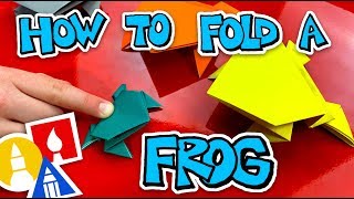 How To Fold An Origami Jumping Frog [upl. by Oakleil270]