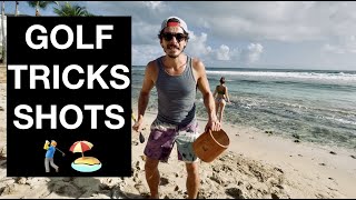 Golf Tricks Shots Guadeloupe Challenge [upl. by Shepherd]