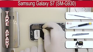 How to disassemble 📱 Samsung Galaxy S7 SMG930 Take apart Tutorial [upl. by Enihpad18]