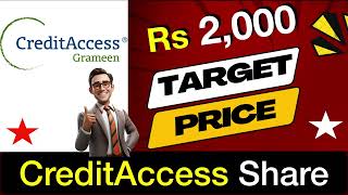 CreditAccess Grameen Share Target Price  CreditAccess Grameen Share News [upl. by Notsahc]