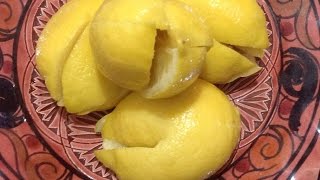 Citron Confits طريقة تحضير الليمون المصير او الحامض المرقد يمكن الاحتفاظ به مدة سنة [upl. by Tlevesoor]