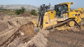 Caterpillar D9T Bulldozer Working On Huge Mining Area [upl. by Ogaitnas449]