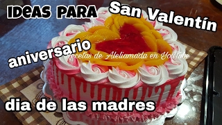 IDEAS PARA DIA DE LAS MADRES 10 DE MAYO  DECORACIÓNES DE PASTELES SENCILLAS [upl. by Arenahs]