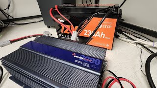 HAMCB emergency power LiFeP04 and Samlex 2000W inverter [upl. by Rehotsirhc624]