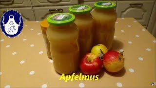 Apfelmus selbst gemacht einfach und lecker einmachathon2017 [upl. by Cyd]